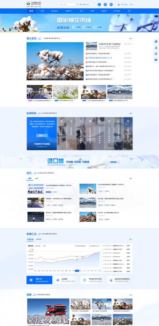 中國棉花網(wǎng)設(shè)計(jì)方案