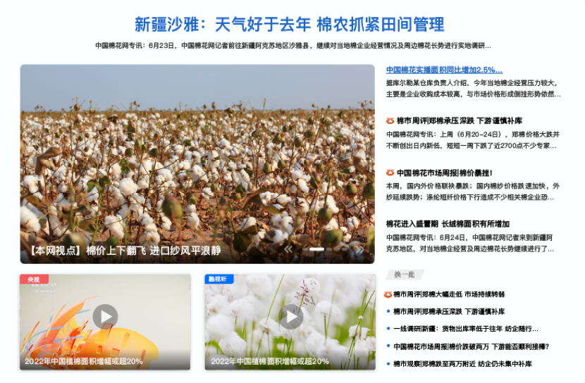 中國棉花網(wǎng)設(shè)計(jì)方案